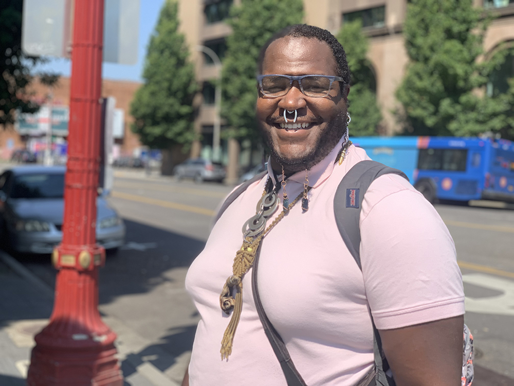 Portrait of Bear, a nonbinary black man with a dream of an inclusive black-owned farm