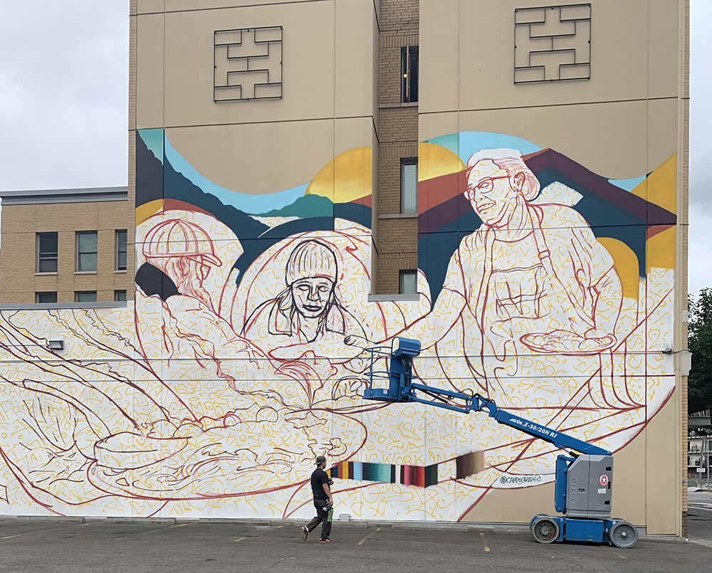 Portland Mural Commemorates 70 Years of Blanchet House