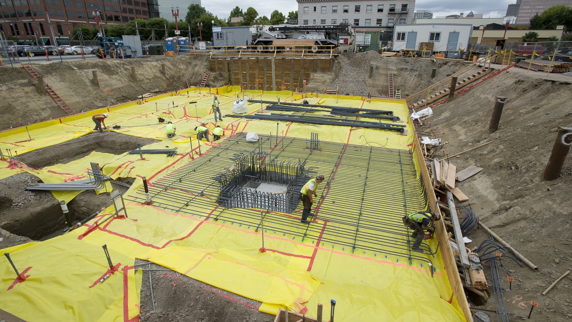 Construction of Blanchet House begins in 2011.