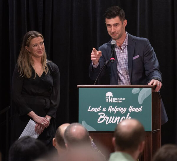 Joey Harrington event sponsor Blanchet House brunch