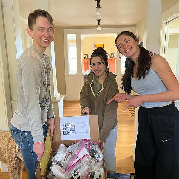 Noelle Plasse, Student Ambassador Care Kit Drive