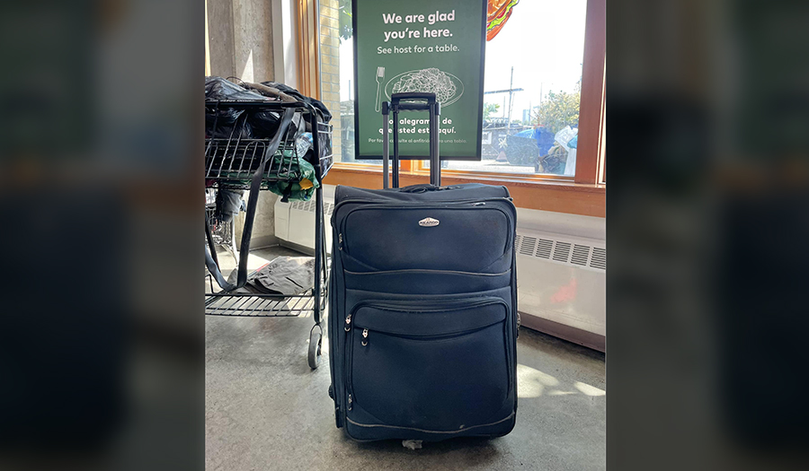 Donate a Wheeled Suitcase for a Homeless Person