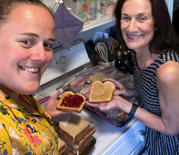 Sack lunch sandwiches Hunger Action Month